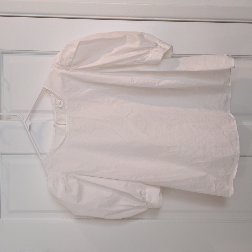White Puff Sleeve Blouse